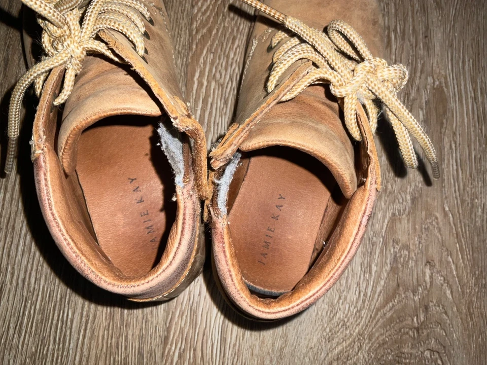 Jamie Kay Botas Cuero Marrón Tostado 28 US11 Niña Niño Foto 4 de 4