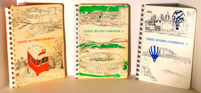 Three Rivers Cookbook Volume I II III Pittsburgh PA Set of 3