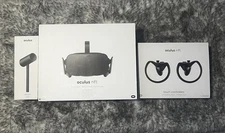 Oculus Rift CV1 VR Headset System, Controller Box, and Extra sensor bundle (3)