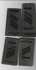 4 Paar  Dienstgradabzeichen  Luftwaffe schwarz / oliv   Bundeswehr