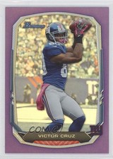 2013 Bowman Purple Rainbow Foil Victor Cruz #16 0a1