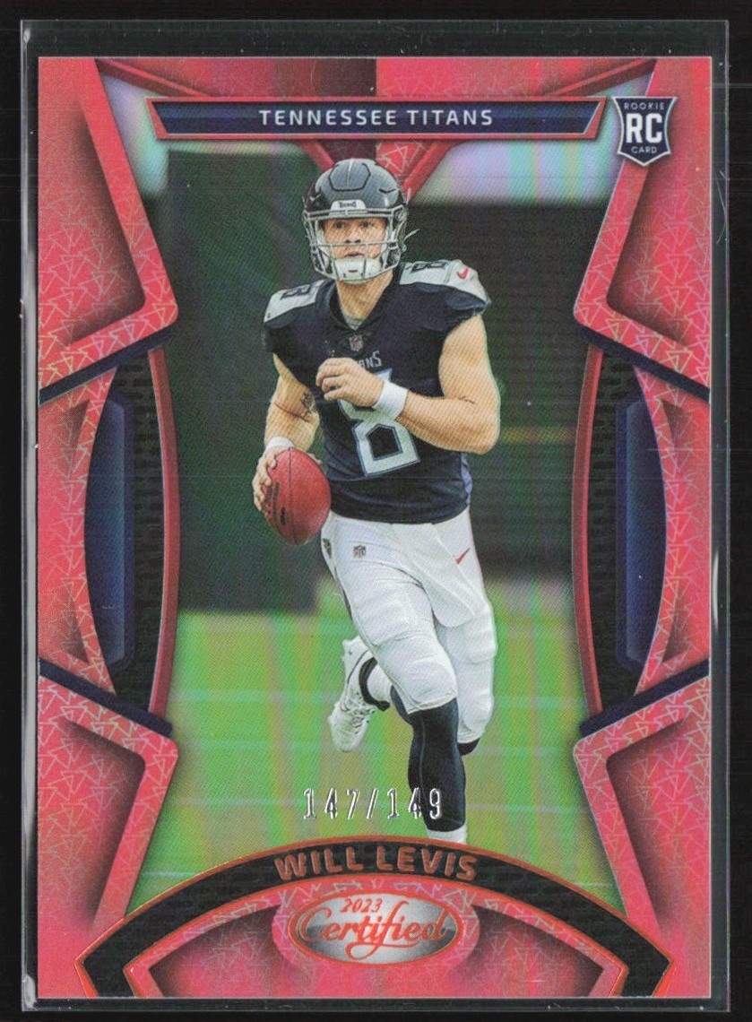 Will Levis 2023 Panini Certified Orange Mirror RC /149 #117 Tennessee Titans
