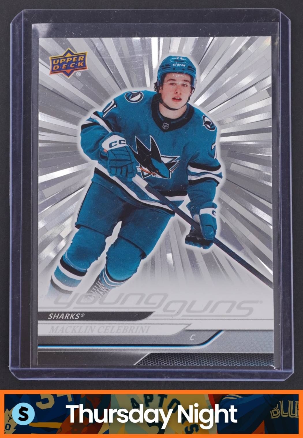 2024 UPPER DECK #451 MACKLIN CELEBRINI OUTBURST SILVER YOUNG GUNS RC ROOKIE