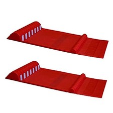 Maxsa 37359-2PK Park Right 21" x 11" x 2" Parking Mat 2-Pack Red