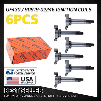 #ad Hot Sales OEM Ignition Coils 90919 02246 x6 For Lexus ES330 RX330 RX400h 3.3L V6 $66.99