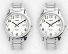 Lot of 2 Timex Men's TW2P81300 Easy Reader Date 38mm Expansion Band Watch