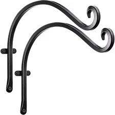 Hanging Plant Hanger Outdoor Steel 12 In. Rust-Resistant Plant Bracket Hook for 