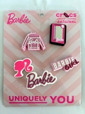 NEW Crocs Barbie Shoe Charm Jibbitz Uniquely You 5 Charm Pack