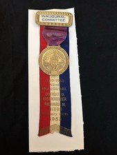 GREAT! INAUGURAL COMMITTEE Member BADGE President Dwight Eisenhower Ike Vtg 1953