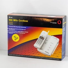 Vintage 1997 AT&T Lucent 900 Mhz Cordless Landline Phone White w Plastic Antenna