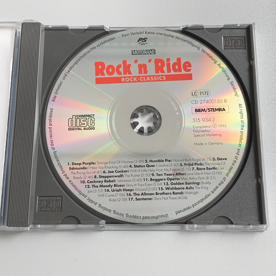 CD Rock n Ride Classics Vol. 8 Deep Purple Golden Earring Uriah Heep Santana - Bild 3 von 4