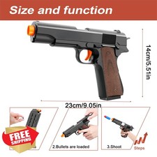 Toy Pistol Realistic Soft Bullet Red Ages 14 