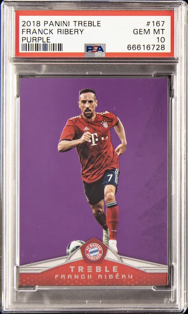 2018 Panini Treble Purple #167 Franck Ribery 39/49 PSA 10