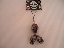 BIJOU POUR TELEPHONE ou POUR SAC  ou PORTE-CLEFS - TETE DE MORT