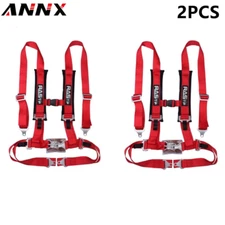 4 Point 2 Inch Racing Seat Belt Harness Quick Release Belt Universal 2PCS