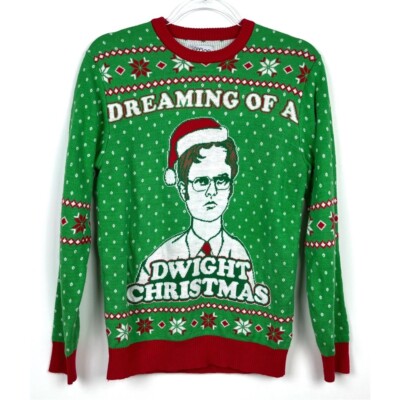 Tipsy Elves The Office Dwight Ugly Christmas Holiday Sweater Women’s Size  Small