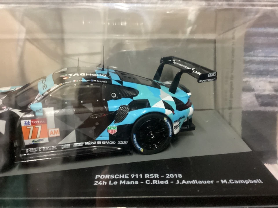 IXO PORSCHE 911 RSR 24h LE Mans 2018   , die-cast 1/43, Nuova in teca - Immagine 4 di 4