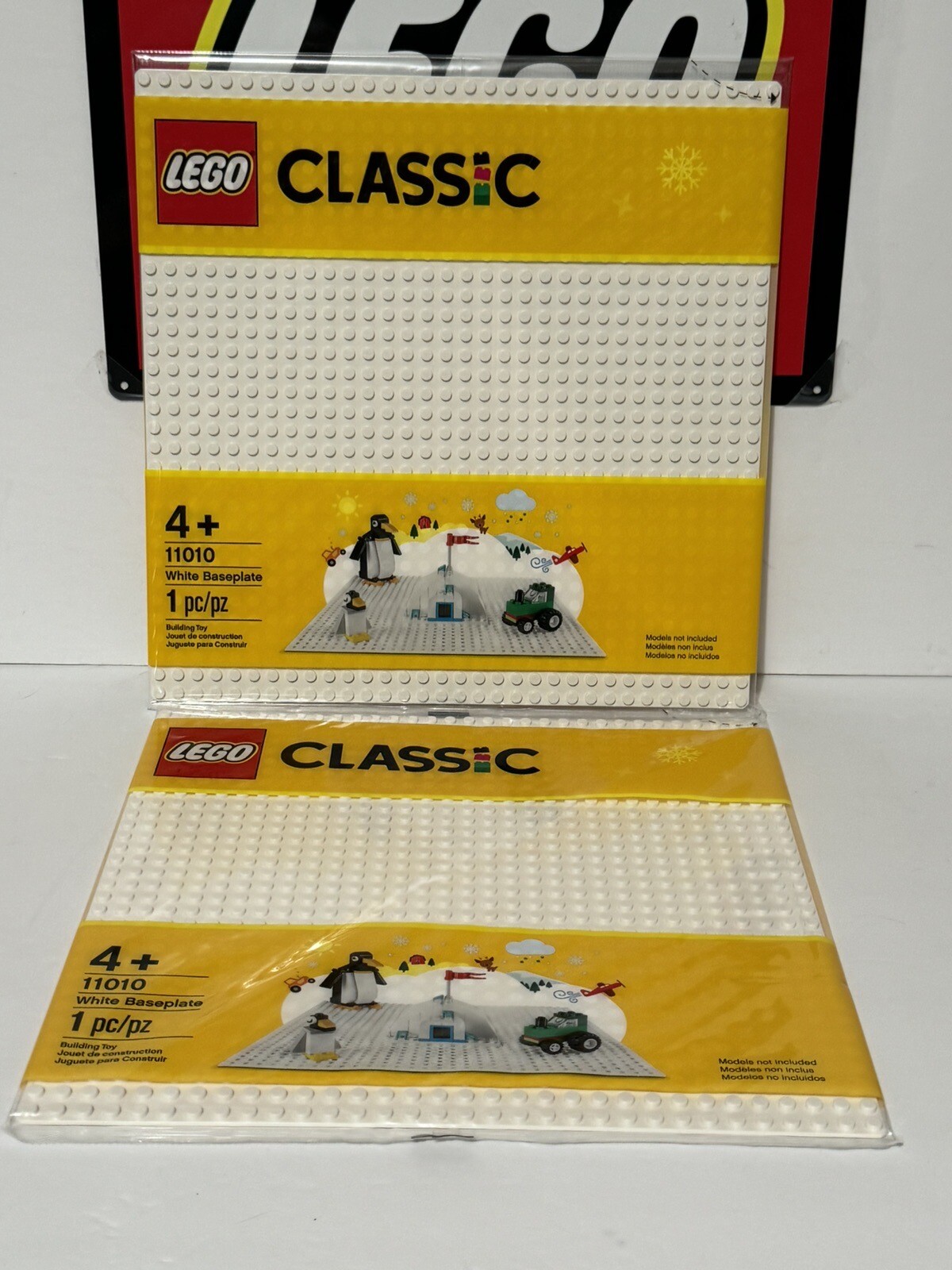 Lego White 11010 Baseplate Classic New Sealed: Plate 32x32(Lot Of 2)