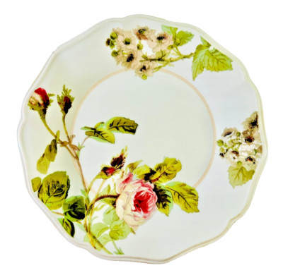 Lenox Accoutrements Sweetbrier Rose Dinner Plate 10 3/4 Inches Diam Anna Griffin
