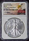 2016 American Silver Eagle - NGC MS70 FDOI 30th Label ✪COINGIANTS✪