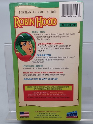 Robin Hood Enchanted Collection VHS Video Tape - NEW SEALED - Foto 3 di 4