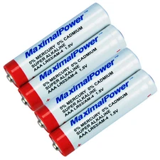 MaximalPower 4PC LR03 / AM-4 AAA 1.5V 140 Minutes Super Alkaline Batteries