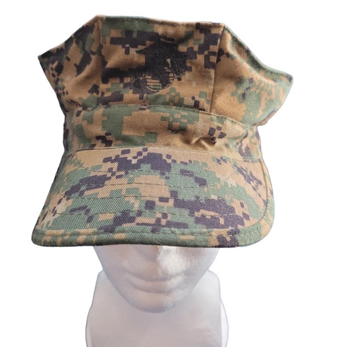 Marine Corp Hat Woodland Camouflage Pattern Medium