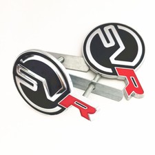 2x Chrome SVR AUTO Front Grille Badge VEHICLE...