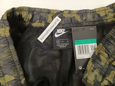 NIKE SPORTWEAR WOVEN TRACK PANTS BV2981-331 CAMO GREEN MENS SIZE