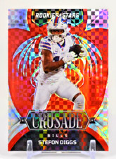 2022 Rookies & Stars Football Stefon Diggs #CR-7 Crusade Red Plaid Buffalo Bills