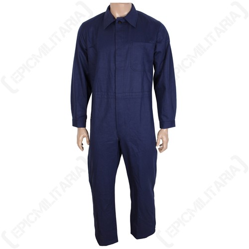 Originale Tedesco Lavoro Tuta Da Lavoro Blu - Esercito Militare Surplus Tute  | eBay