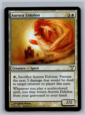 Magic The Gathering Dissension Aurora Eidolon #1/180 Foil MTG TCG