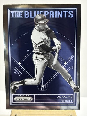 2023 Panini Prizm Baseball Al Kaline The Blue Prints #TB-11 Tigers