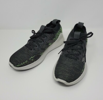 Adidas Purebounce+ M Running Shoe Black Green Knit Upper Sneaker NWT F36686