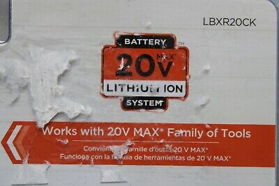 BLACK+DECKER LBXR20CK 20V Max Lithium Ion Battery + Charger for