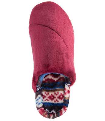 Muk Luks Women’s Gretta Slippers (Dark Red, L)