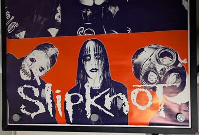 Vintage 1990s Slipknot Metal Rock Band Original UK Giant Subway