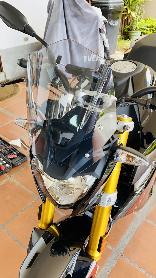 WOLFLINE Motorcycle Aerodynamics Windshields For BMW G310R 2016-2024 Protect Foto 4 de 4