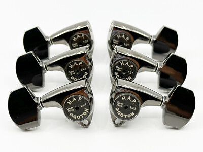 Gotoh SGV-510ZCK-HAP Height-Adjustable Tuners 3+3 Cosmo Black