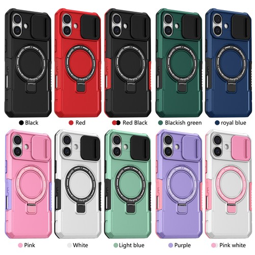 Shockproof Magnetic Magsafe Ring Stand Case For iPhone 15 16 Pro Max 14 13 12 11 - Picture 2 of 119