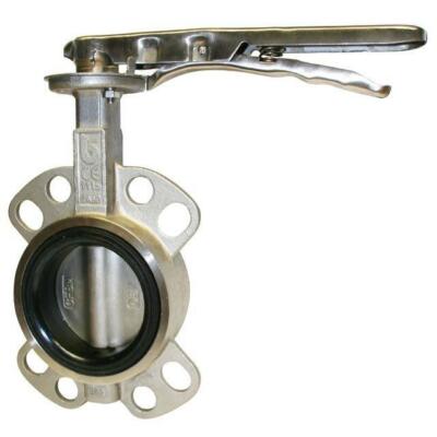 EDELSTAHL WAFER ABSPERRKLAPPE - FKM (VITON) AUSKLEIDUNG