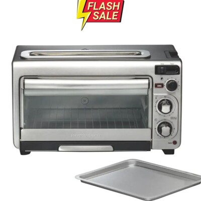 Hamilton Beach - 2-Slice Toaster Oven - Stainless Steel