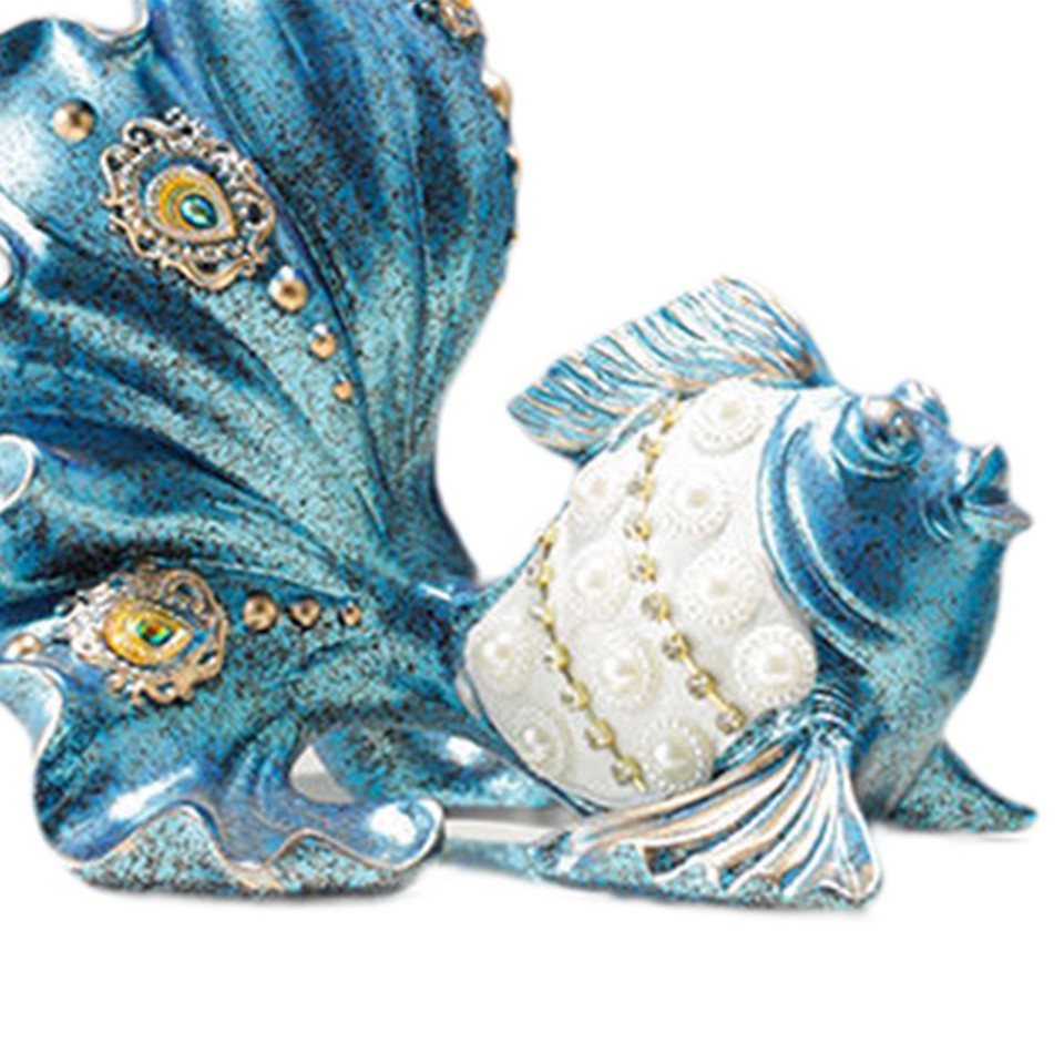 2 Pieces Fish Statues Crafting Handmade Decor DIY Fashionable Figurines