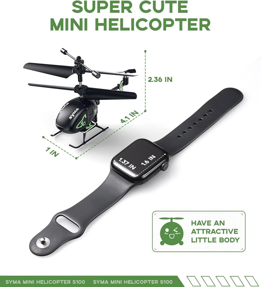 Mini Rc Helicopter With Altitude Hold Easy Control Durable Safe For Kids Fun - Image 3 of 4