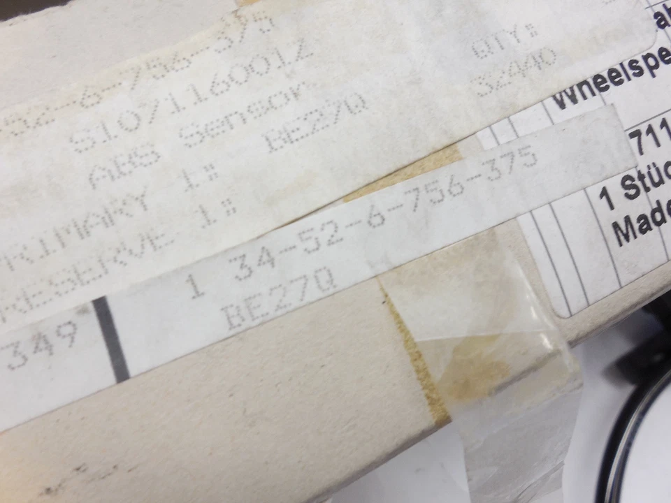 BMW E39 525i 528i 530i 540i M5 OEM ABS Sensor Pulso Generador Parte # 34526756375 Foto 4 de 4