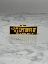 Vintage Northwestern Wildcats Pin: Black Gold - College Accessory