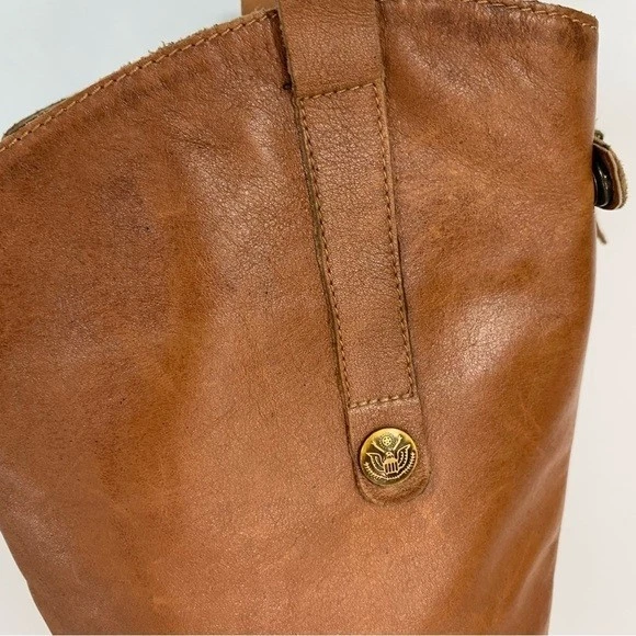 Botas hasta la rodilla Sam Edelman de cuero coñac Penny 7,5 Foto 3 de 4