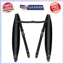 Adjustable Accordion Harness Straps Thickened Synthetic Leather Shoulder Belts