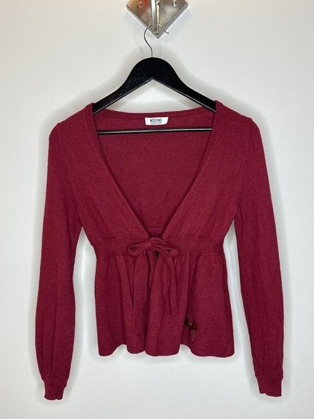 Women Moschino Sweater Burgundy Wool 32