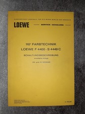 110° Farbtechnik LOEWE F 4400 - S 4449 C Schaltungsbeschreibung Fernseher TV